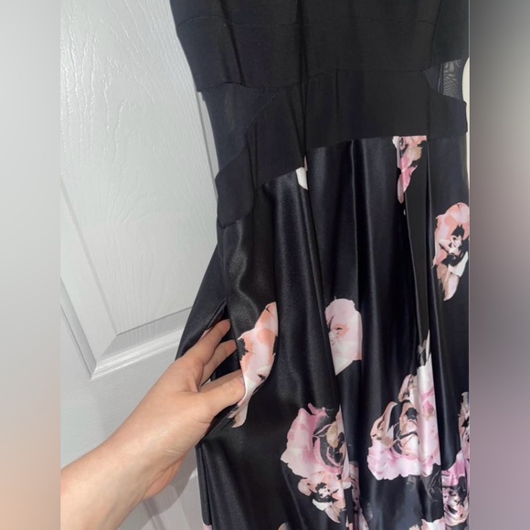 Xscape Pink Midi Pleated A-Line Skirt - Picture 3 of 5